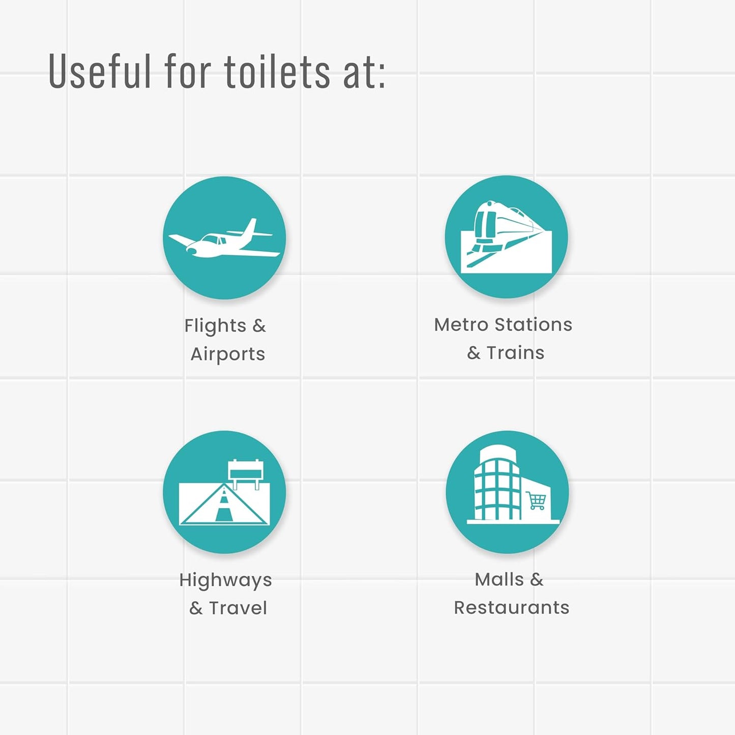 PeeBuddy Disposable Paper Toilet Seat Covers | 80 Count | Disposable Toilet Seat Covers for Women | Soft, Hygienic & Travel-Friendly Seat Covers for Public Restrooms