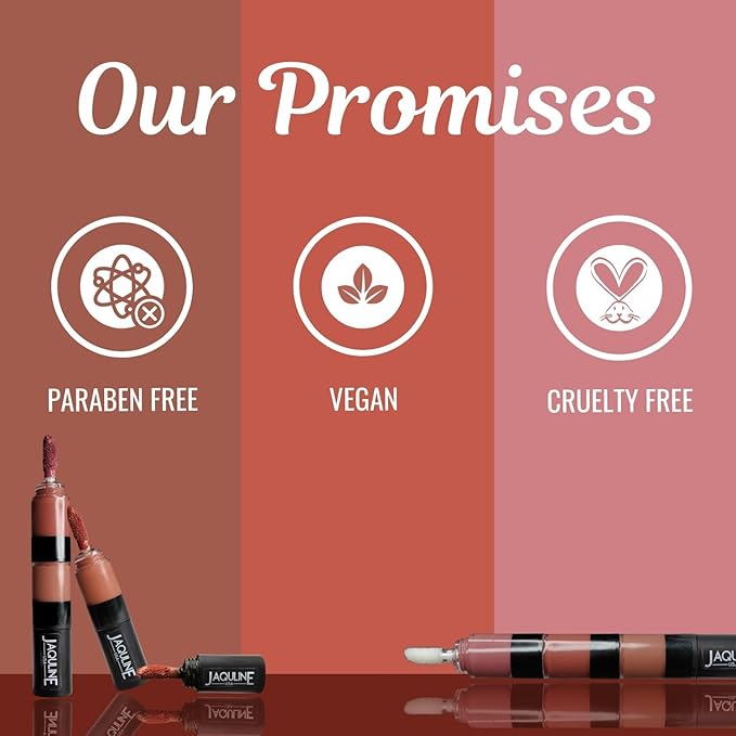 Jaquline USA Lipstick Nude Mood (Matte, Gloss)