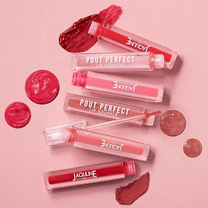 Jaquline USA Long lasting Liquid Lipstick |Mousse for Lips, Cheeks & Eyes|Matte Finish & Smooth Texture | Non-drying, Highly Blendable Formula | Transfer Proof & Enriched with Hyaluronic Acid & Macadamia Oil |Frosted Petal - 6ml