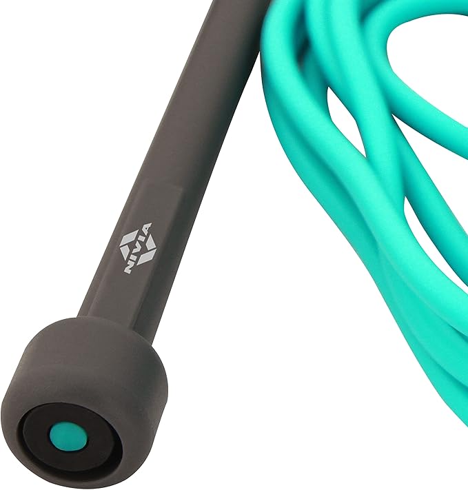 Nivia Trainer Skipping Rope for Men & Women | Size: Free and Adjustable | Material: Polyvinyl Chloride | Use for Cardio Exerice, Workout, Warmup & Weight Loss Training