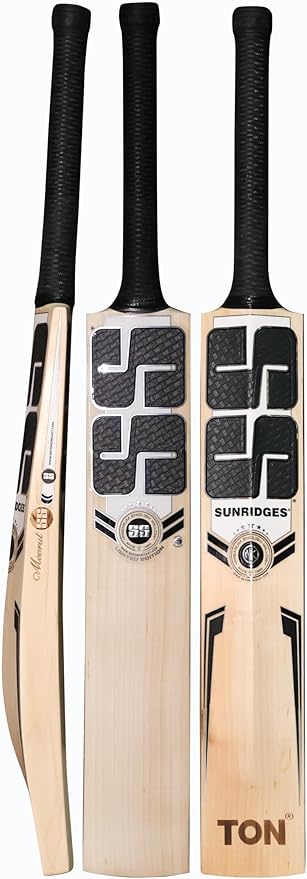 SS Ton Limited Edition English Willow Cricket Bat, Short Handle (Color May Vary)