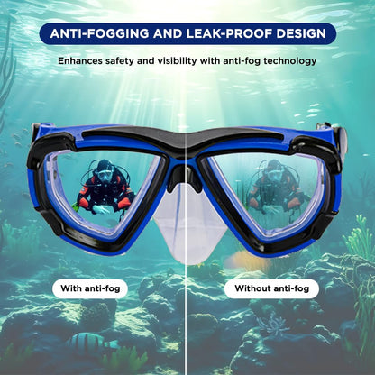 ENDLESS EL1015 Snorkel Mask with Dry Top Breathing System | Material: Silicon, Plastic | with Anti-Fog and UV Protection | Diving Mask with Waterproof Equipment for Adults and Children