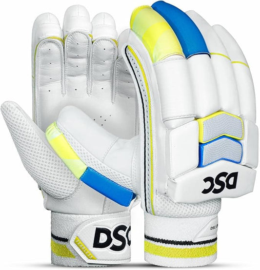 DSC Condor Glider Cricket Batting Gloves | Color: Multicolor | Size: Mens RH | Material: Polyurethane | for Men & Boys | Lightweight | Sweat Absorbing Wrist Grip | Pre-Curved | Airflow Gusset