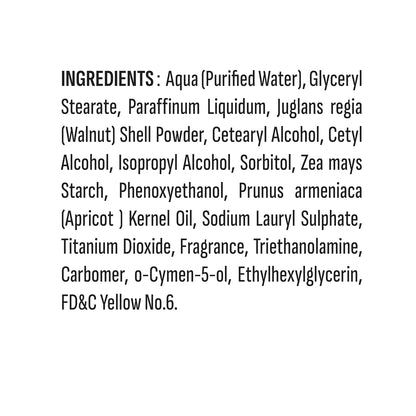 Walnut Face Scrub for Deep Exfoliation, Natural Walnut Granules for Smooth & Clear Skin, Gentle Daily Facial Scrub, 150g (Pack of 2)