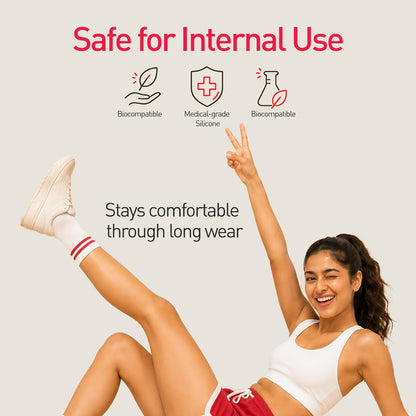 Sirona Reusable Menstrual Cup | Medical-Grade Silicone | Ultra-Soft, Leak-Proof & Reusable Period Cup with Storage Pouch | Tampon & Pad Alternative