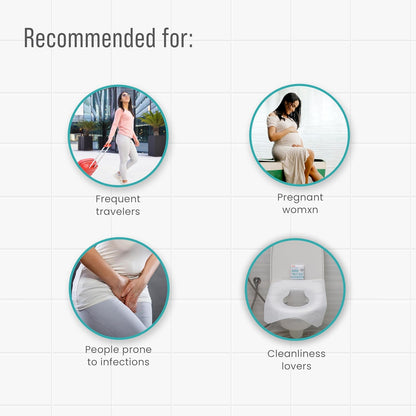 PeeBuddy Disposable Paper Toilet Seat Covers | 80 Count | Disposable Toilet Seat Covers for Women | Soft, Hygienic & Travel-Friendly Seat Covers for Public Restrooms