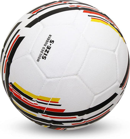 Nivia Country Colour Molded Germany Football | Color: Multicolour | Size: 5 | Machine Stitched | Rubberized Moulded | 12 Panel | Waterproof | Soccer Ball