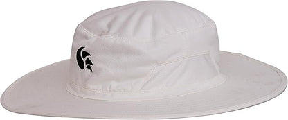 DSC Panama Flite Round Cricket Hat | Color: White | Material: Cotton | Umpire Hat for Mens & Women | Extra Wide Brim | Maximum Sunlight Protection | Stylish and Lightweight