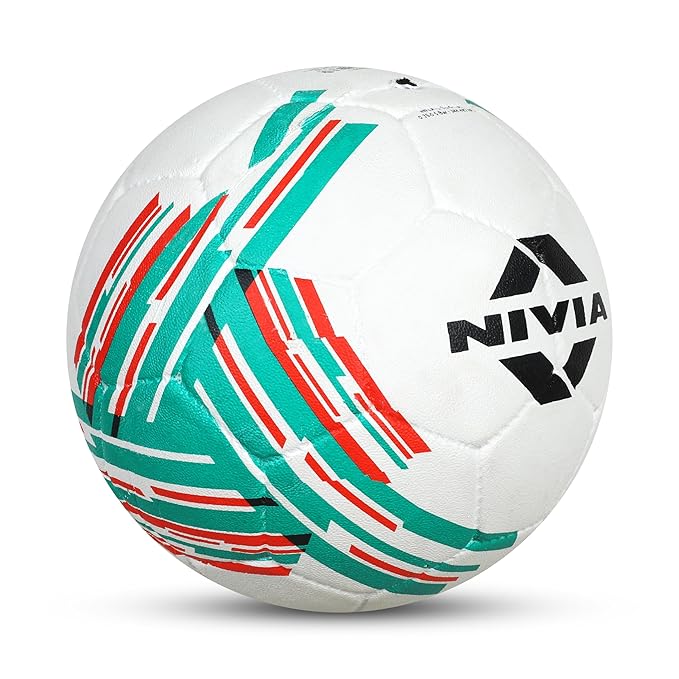 Nivia Country Colour Molded Italy Football | Color: Red | Size: 3 | Machine Stitched | Rubberized Moulded | 12 Panel | Waterproof | Soccer Ball