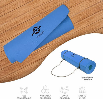 Nivia Ethylene Vinyl Acetate Anti-Skid Yoga Mat | Comfortable and From Cushioning | Eco friendly | Use for Yoga & Exercise | Non-Slip Surface