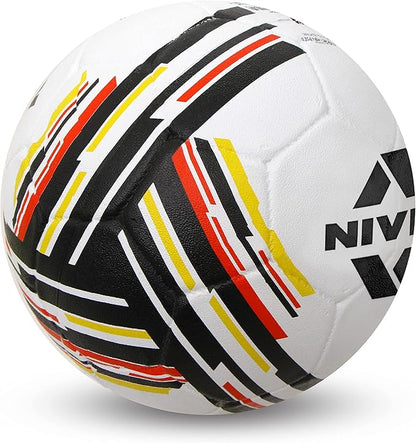 Nivia Country Colour Molded Germany Football | Color: Multicolour | Size: 5 | Machine Stitched | Rubberized Moulded | 12 Panel | Waterproof | Soccer Ball