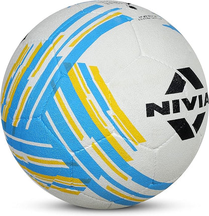 Nivia Country Colour Molded Argentina Football | Color: White-Blue | Size: 5 | Machine Stitched | Rubberized Moulded | 12 Panel | Waterproof | Soccer Ball