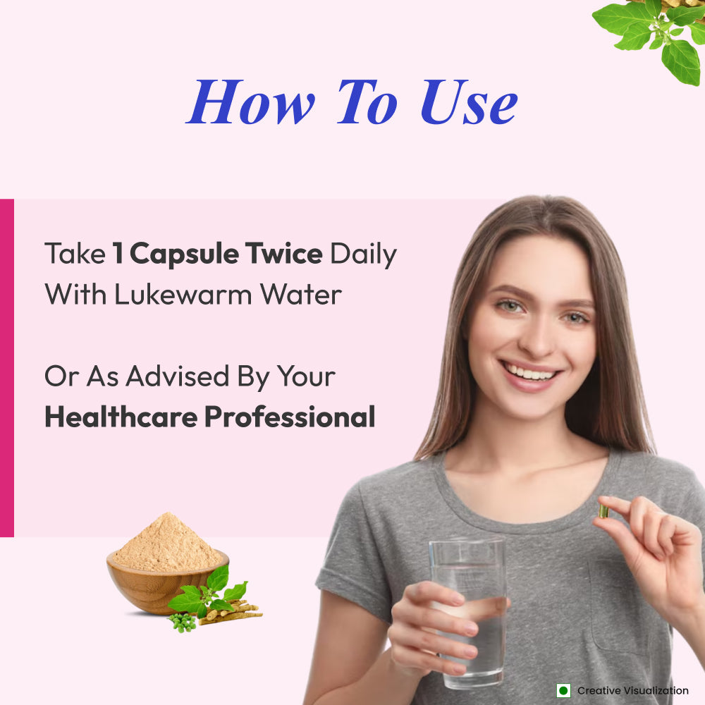 Patanjali Nutrela Ashwagandha Capsules 1720 mg | Natural Sleep Support & Relaxation Supplement | Stress Relief, Calm Mind & Better Sleep | 120  Capsules |  Vegetarian   | For Adults