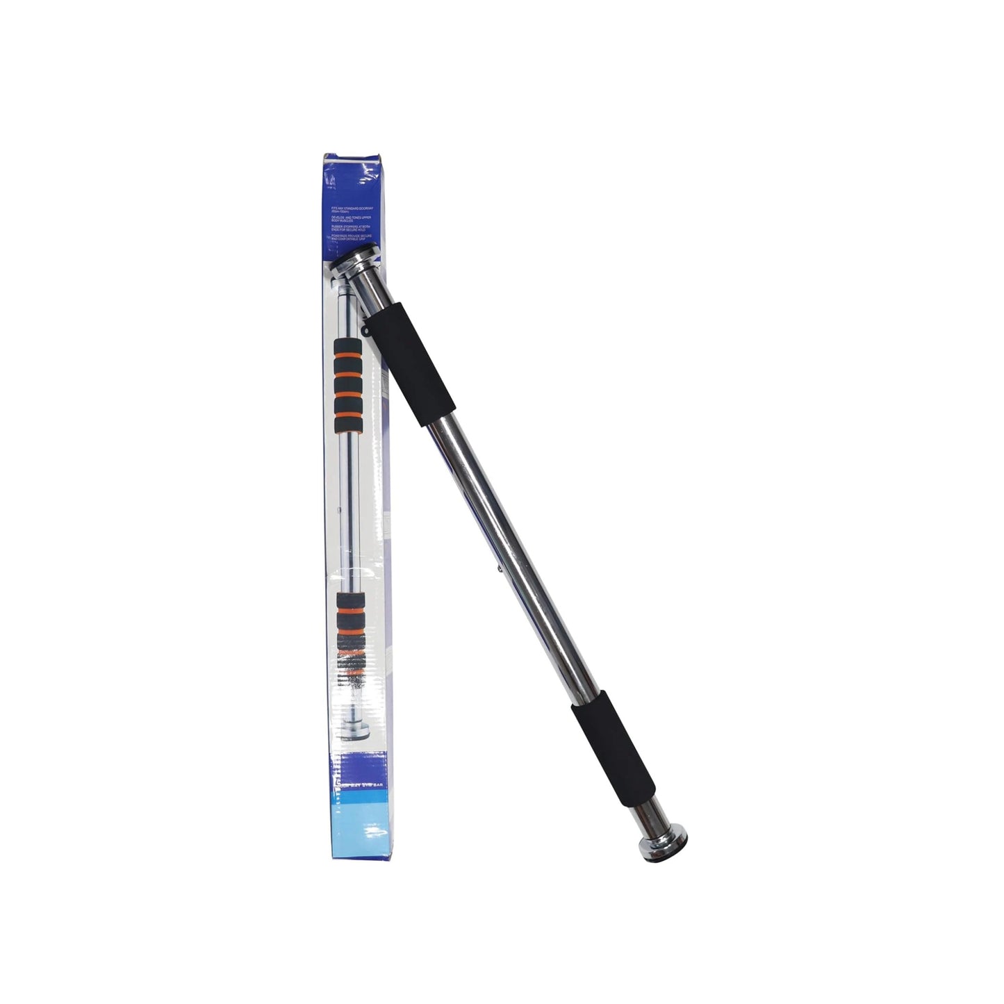 Endless EL1035 Stainless Steel Adjustable Pull Up Bar for Home Doorway | Material: Stainless Steel | For Strengthening Exercises at Home or Gym with Anti-Skid Cushion Grip | For Adult, Men and Women