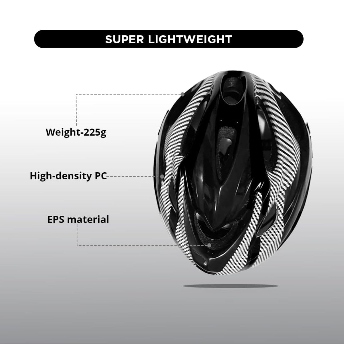 Endless EL1049 Cycle and Skates Helmet with Adjustable Strap | With Inside Cushioning Padding for Comfort | For Adults, Women and Men | Size: Free Size| Material : Polycarbonate, EPS