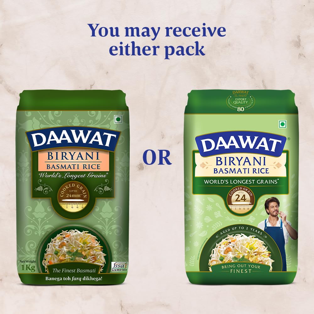 Daawat Biryani Basmati Rice, 1kg