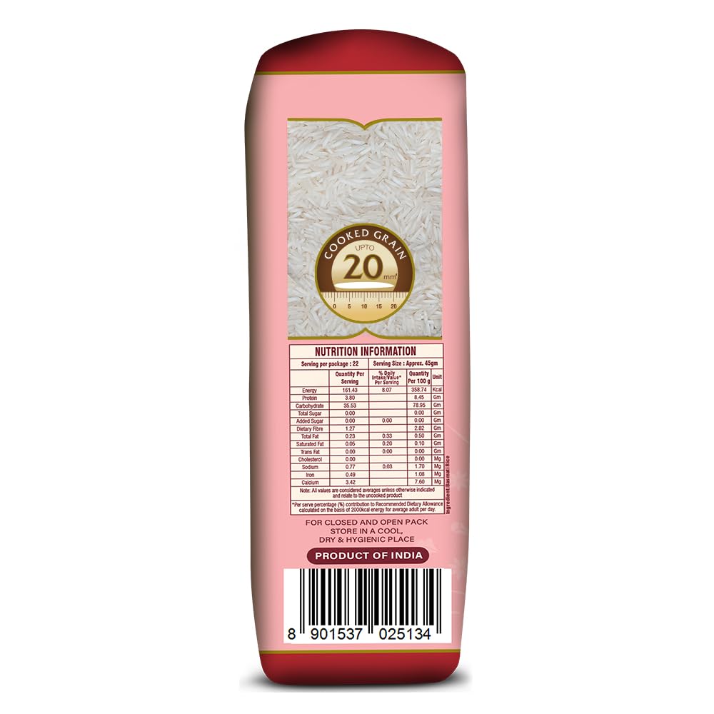 Daawat Super Basmati Rice 5kg (25% Extra) | Long Grain Aged Rice | Perfect for Everyday Cooking, Biryani & Pulao