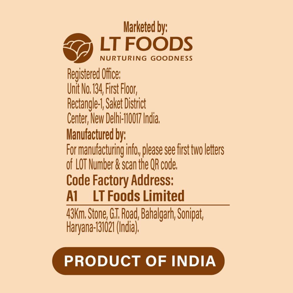 Daawat Pulav Basmati Rice 5Kg| Pearly slender Grains| Cooked Grain Upto 18mm*| Long & Fluffy Pulav Rice