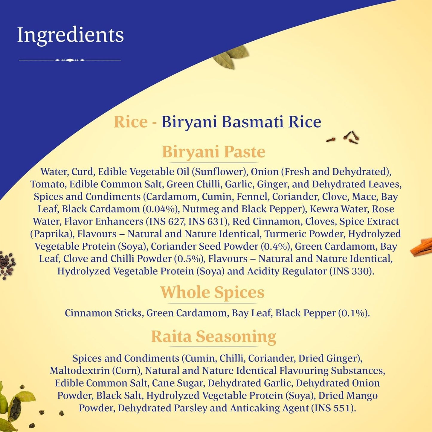 Daawat Hyderabadi Biryani Kit (Pack of 3) | Ready in 30 Minutes | Authentic Biryani Meal Kit with Premium Basmati Rice & Spices | 327gm x 3| 981 gm | 2.16 lbs