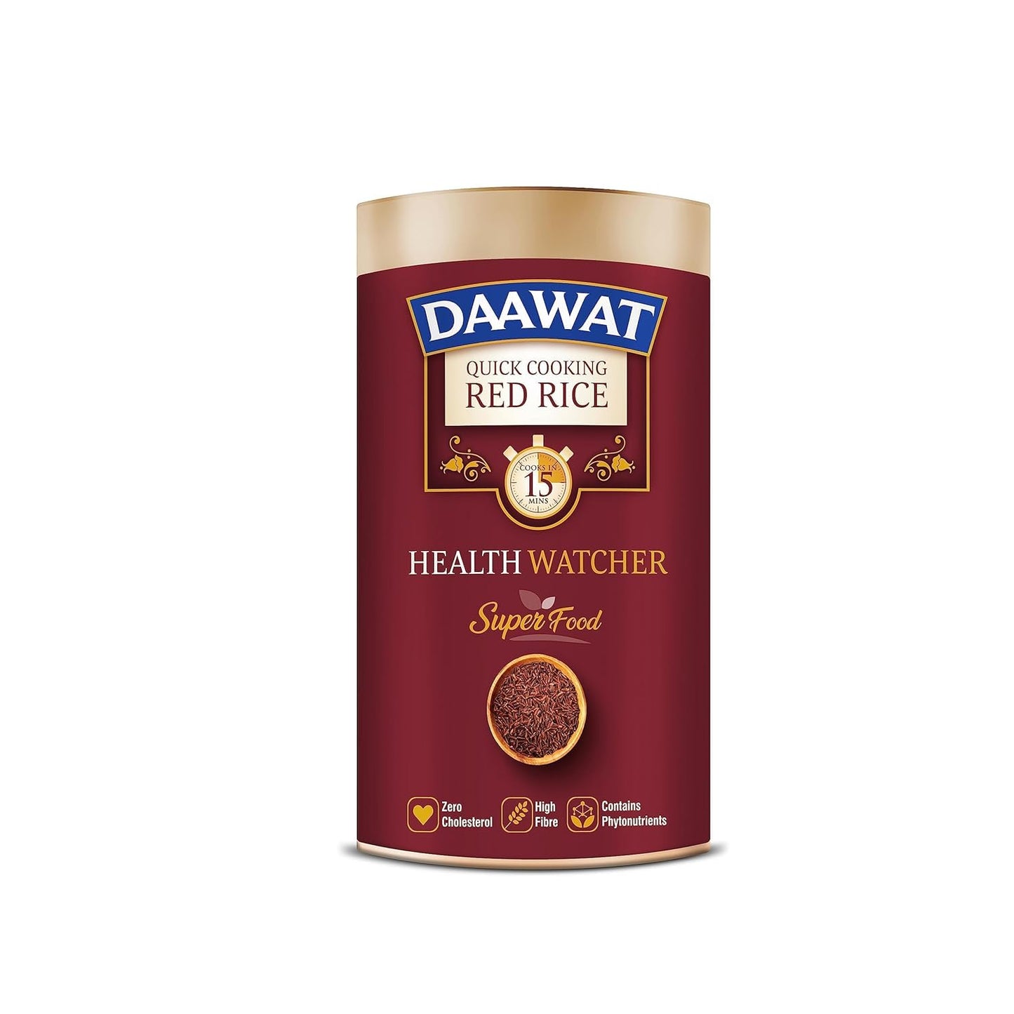 DAAWAT Quick Cooking Red Rice | 1Kg Pack | High in Fibre | Cooks in 15 Minutes | Whole Grain & Gluten-Free | Ideal for Healthy Meals