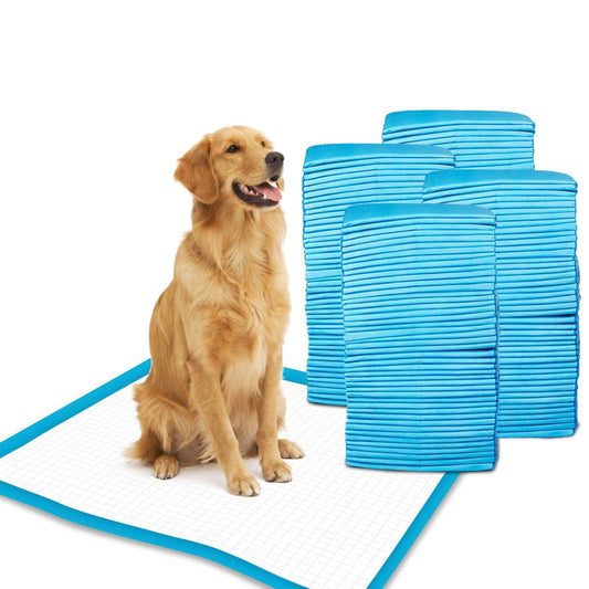 Patch & Marshall Training Pads – Rapid Dry Non-Woven Pads with Odor Control and Adhesive Tape | White | XL 60x90 cm | 60 Pads + 200 ml Odor Remover | Suitable for All Breeds