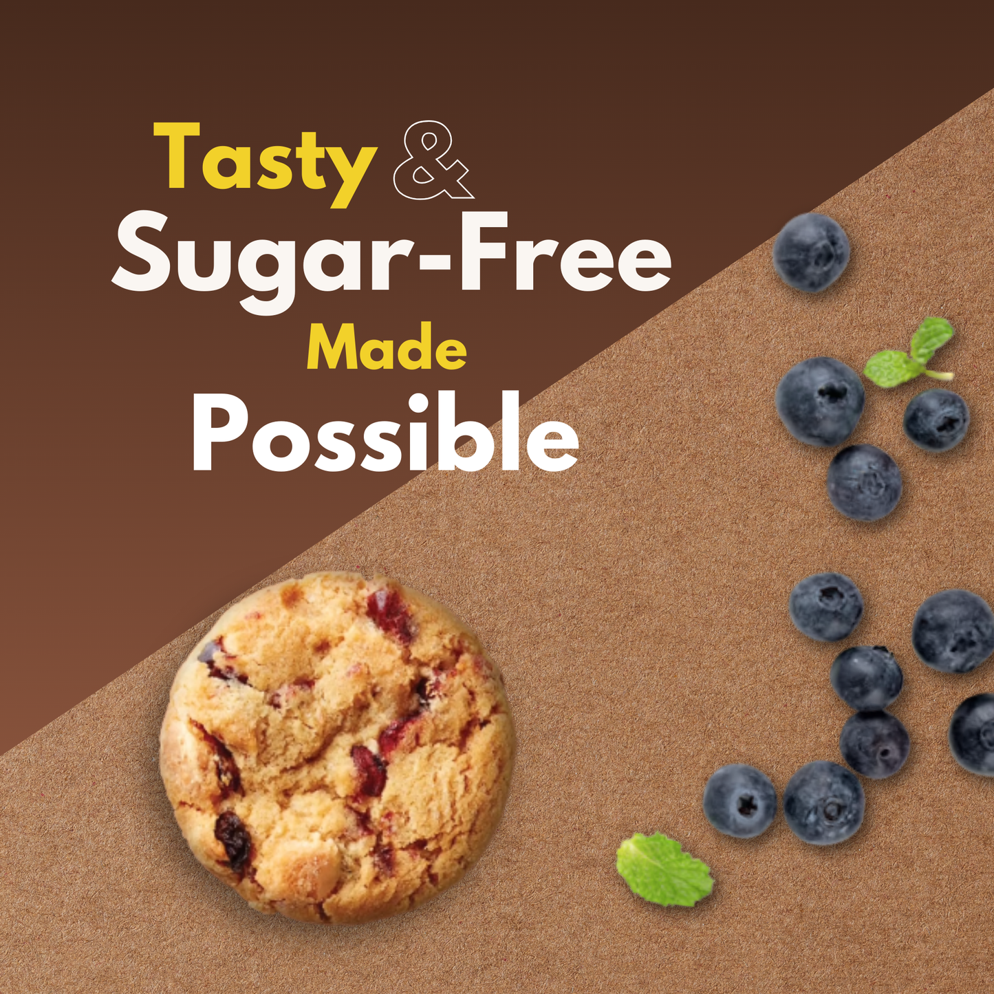 Sugar Free Berry Cookies, Crunchy Fruity Biscuits with Berry Flavor, No Added Sugar Cookies for Snacking, Tea-Time Cookies, 150g (Pack of 3, 450g)