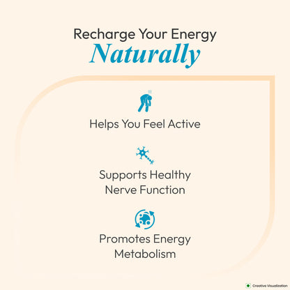 Patanjali Nutrela Vitamin B12 Supplement | 22.5 mcg Capsules for Energy, Focus & Nerve Support | Vegetarian | 120 Capsules