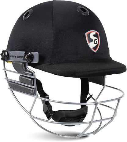 SG Blazetech Cricket Helmet | Lightweight and Durable Protective Batting Gear – Adjustable Fit for Men, Women, and Youth Players