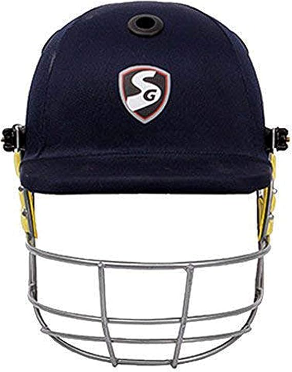 SG Blaze Tech Cricket Premium Helmet | Available in Blue, Black, and Green | Lightweight and Strong Protective Gear for Batting – Adjustable Fit for Men, Women, and Youth