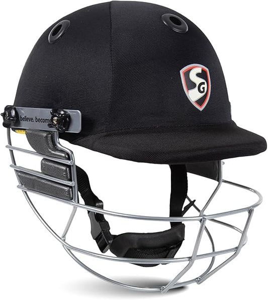 SG Blazetech Cricket Helmet | Lightweight and Durable Protective Batting Gear – Adjustable Fit for Men, Women, and Youth Players