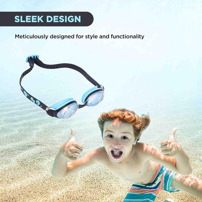 ENDLESS EL1006 Stylish Swimming Goggle with Anti-Fog and UV Protection | Material: Silicon, PU | With Adjustable Strap for Fit Adjust | Soft Silicone Gasket for Leak Proof | With Hard Case
