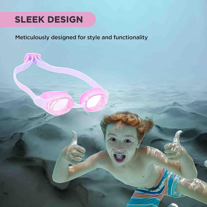 ENDLESS EL1006 Stylish Swimming Goggle with Anti-Fog and UV Protection | Material: Silicon, PU | With Adjustable Strap for Fit Adjust | Soft Silicone Gasket for Leak Proof | With Hard Case