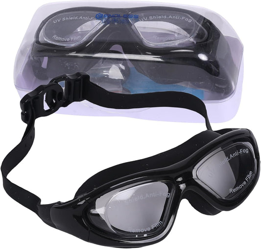 ENDLESS EL1007 Premium Swimming Goggle with Anti-Fog and UV Protection | Material: Silicon, PU | Stylish 180 Degree Wide View Glasses | Soft Silicone Gasket for Leak Proof | With Hard Case
