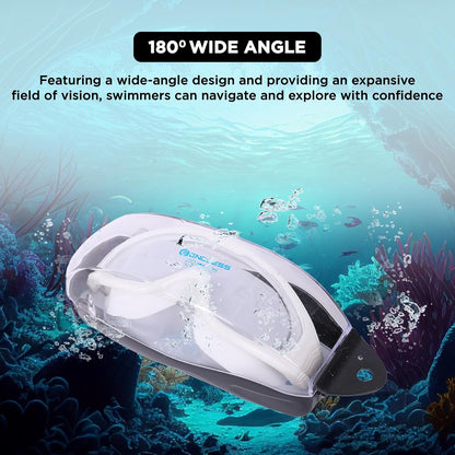 Endless EL1009 Premium Swimming Goggle with Anti-Fog and UV Protection | Material: Silicon, PU | Stylish Big Frame for more Visibility | Soft Silicone Gasket for Leak Proof | With Hard Case