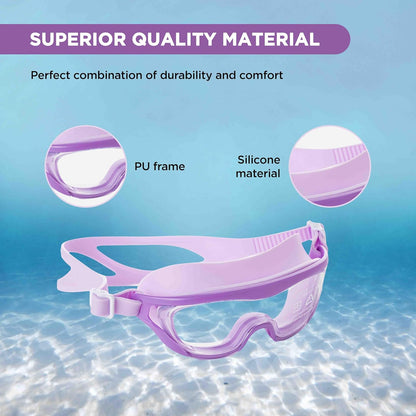 ENDLESS EL1010 Premium Swimming Goggle with Anti-Fog and UV Protection | Material: Silicon, PU | Stylish 180 Degree Wide View Glasses | Soft Silicone Gasket for Leak Proof | With Hard Case