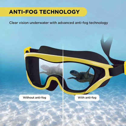 ENDLESS EL1010 Premium Swimming Goggle with Anti-Fog and UV Protection | Material: Silicon, PU | Stylish 180 Degree Wide View Glasses | Soft Silicone Gasket for Leak Proof | With Hard Case