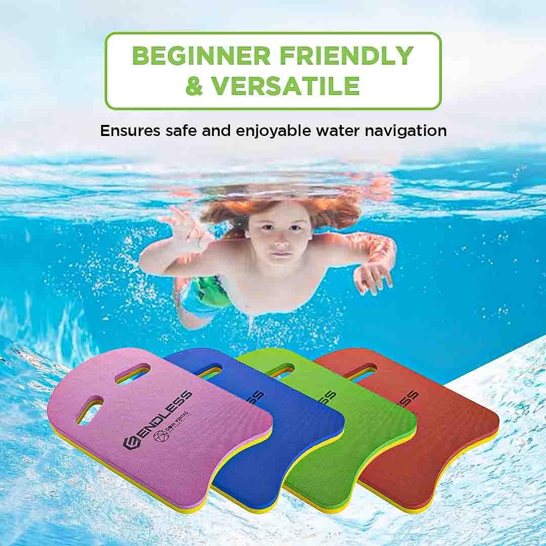 Endless EL1011 Swimming Kickboard With Comfortable Design | Material: EVA | For Beginners Swimming Training Floaters | For Kids and Adults Floating Pads