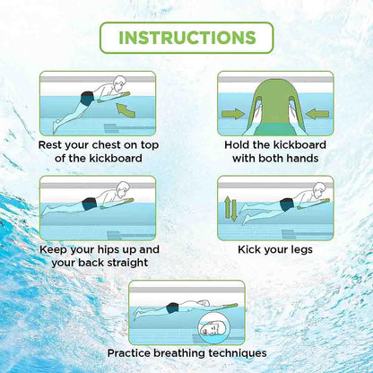 Endless EL1011 Swimming Kickboard With Comfortable Design | Material: EVA | For Beginners Swimming Training Floaters | For Kids and Adults Floating Pads