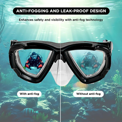 Endless EL1015 Snorkel Mask with Dry Top Breathing System | Material: Silicon, Plastic | with Anti-Fog and UV Protection | Diving Mask with Waterproof Equipment for Adults and Children