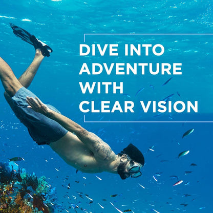 Endless EL1015 Snorkel Mask with Dry Top Breathing System | Material: Silicon, Plastic | with Anti-Fog and UV Protection | Diving Mask with Waterproof Equipment for Adults and Children