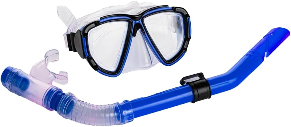 Endless EL1015 Snorkel Mask with Dry Top Breathing System | Material: Silicon, Plastic | with Anti-Fog and UV Protection | Diving Mask with Waterproof Equipment for Adults and Children