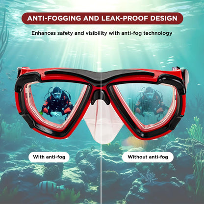 Endless EL1015 Snorkel Mask with Dry Top Breathing System | Material: Silicon, Plastic | with Anti-Fog and UV Protection | Diving Mask with Waterproof Equipment for Adults and Children