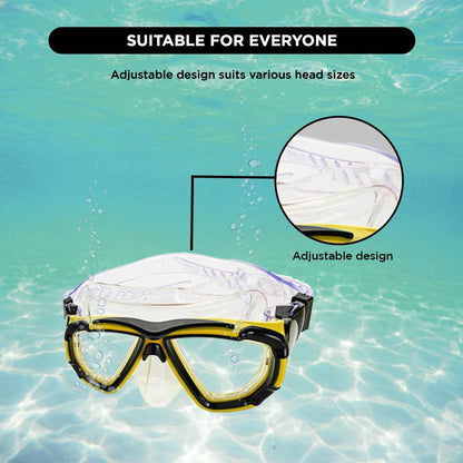 Endless EL1015 Snorkel Mask with Dry Top Breathing System | Material: Silicon, Plastic | with Anti-Fog and UV Protection | Diving Mask with Waterproof Equipment for Adults and Children