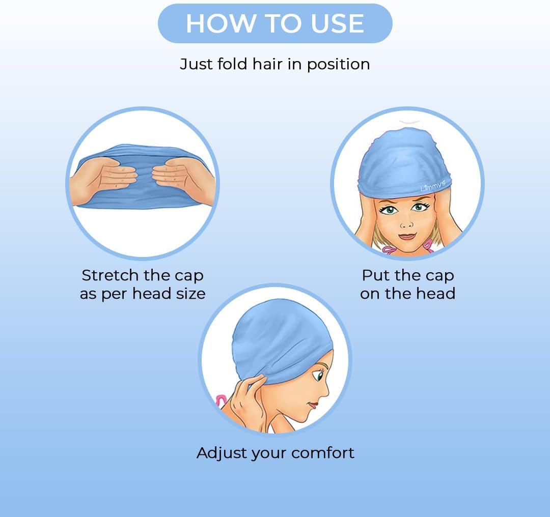 Endless EL1017 Comfortable PU Swimming Cap with Cartoon Design | Material : PU | Elastic Waterproof Swimming Cap for Long and Short Hair with Thicker Edge | For Children