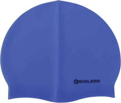 Endless EL1019 Classic Comfortable Plain Silicon Swimming Cap | Material : Silicon | Fully Elastic Waterproof Swimming Cap for Long and Short Hair with Thicker Edge | For Adults, Women and Men