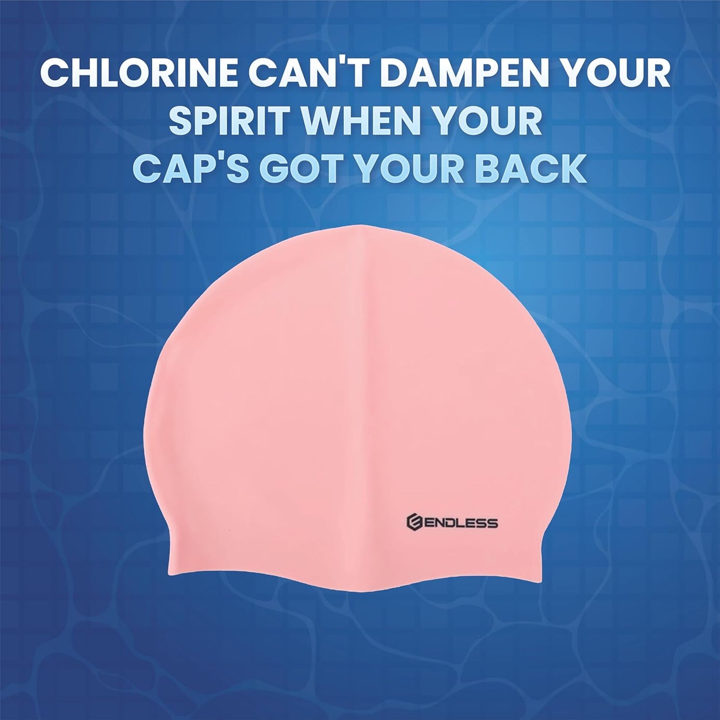 Endless EL1019 Classic Comfortable Plain Silicon Swimming Cap | Material : Silicon | Fully Elastic Waterproof Swimming Cap for Long and Short Hair with Thicker Edge | For Adults, Women and Men