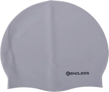 Endless EL1019 Classic Comfortable Plain Silicon Swimming Cap | Material : Silicon | Fully Elastic Waterproof Swimming Cap for Long and Short Hair with Thicker Edge | For Adults, Women and Men