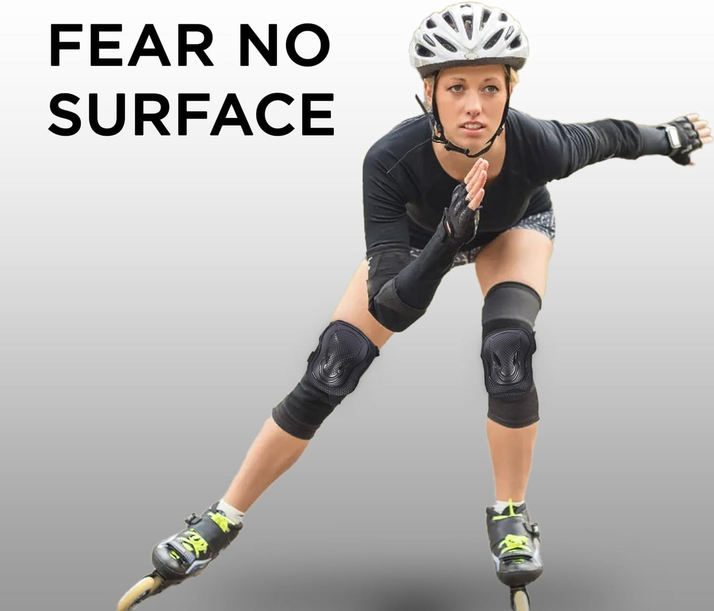 Endless EL1028 Protective Guard Kit for Skating, Cycling and Skateboarding with Knee, Elbow and Wrist Protector | Material: ABS, Nylon | With Adjustable Straps to Fit Perfectly for Adults