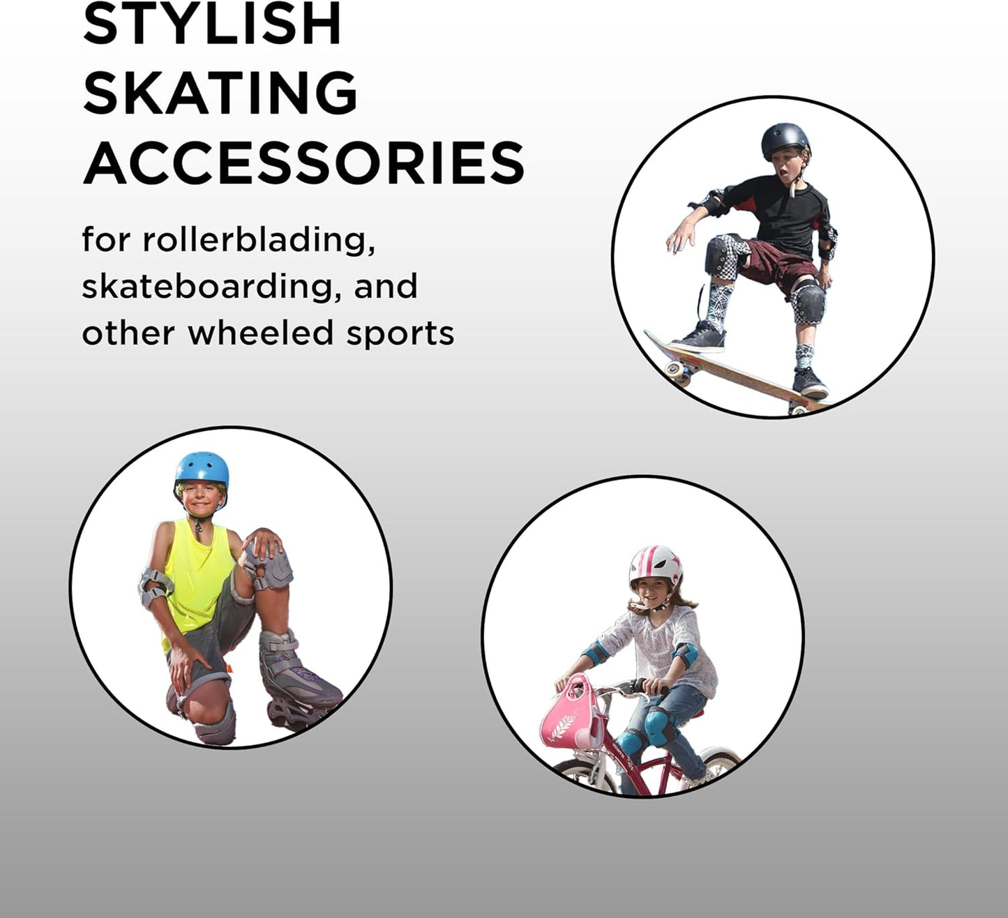 Endless EL1028 Protective Guard Kit for Skating, Cycling and Skateboarding with Knee, Elbow and Wrist Protector | Material: ABS, Nylon | With Adjustable Straps to Fit Perfectly for Adults