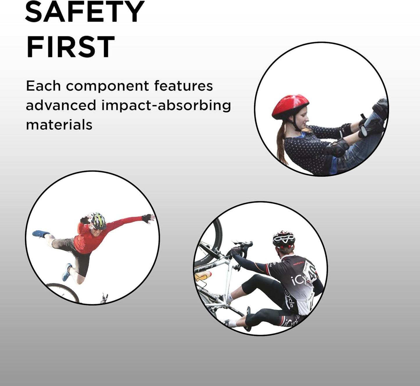 Endless EL1028 Protective Guard Kit for Skating, Cycling and Skateboarding with Knee, Elbow and Wrist Protector | Material: ABS, Nylon | With Adjustable Straps to Fit Perfectly for Adults